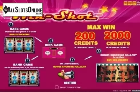 Start Screen. Win Shot from Belatra Games