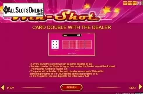 Features 3. Win Shot from Belatra Games