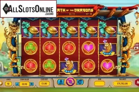 Reel Screen. Wrath Of The Dragons from NetGaming
