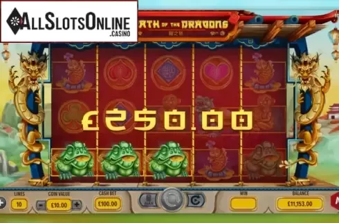 Win Screen. Wrath Of The Dragons from NetGaming