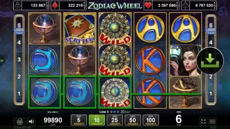Zodiac Wheel slot screenshot 3