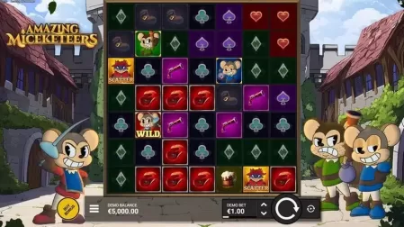 Amazing Miceketeers slot screenshot 1