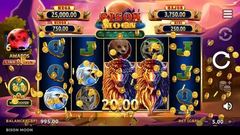 Bison Moon slot screenshot 2