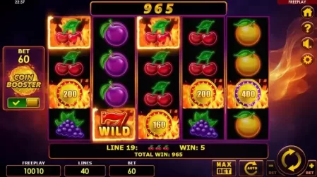 Blazing Coins 40 slot screenshot 4