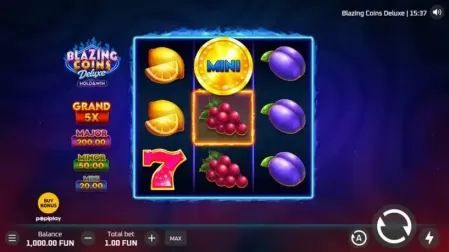 Blazing Coins Deluxe: Hold & Win slot screenshot 1