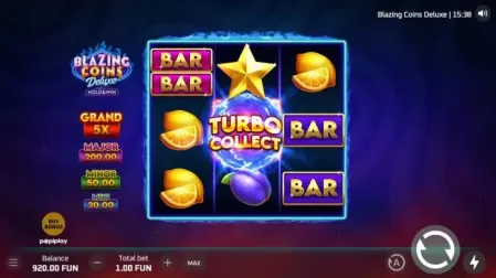 Blazing Coins Deluxe: Hold & Win slot screenshot 2