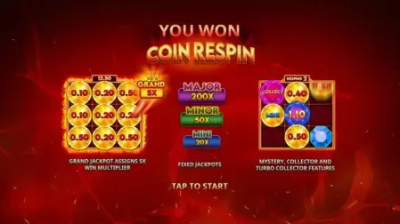 Blazing Coins Deluxe: Hold & Win slot screenshot 3