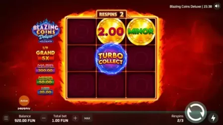 Blazing Coins Deluxe: Hold & Win slot screenshot 4