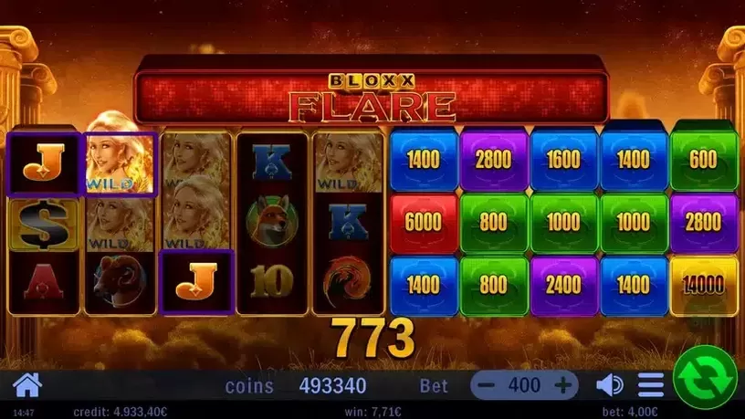 Bloxx Flare slot screenshot 3