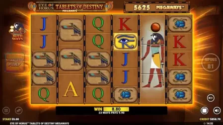 Eye of Horus Tablets of Destiny Megaways slot screenshot 4