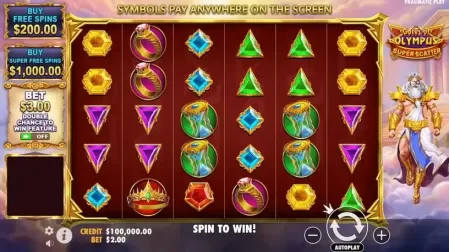Gates of Olympus Super Scatter slot screenshot 1