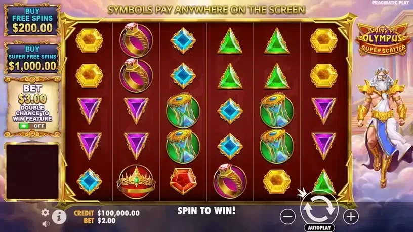 Gates of Olympus Super Scatter slot screenshot 