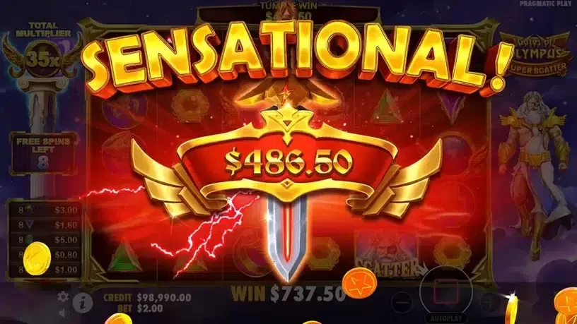 Gates of Olympus Super Scatter slot screenshot 