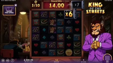 King of the Streets slot screenshot 5