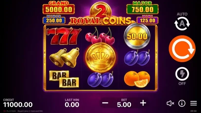 Royal Coins 2: Hold and Win slot screenshot 