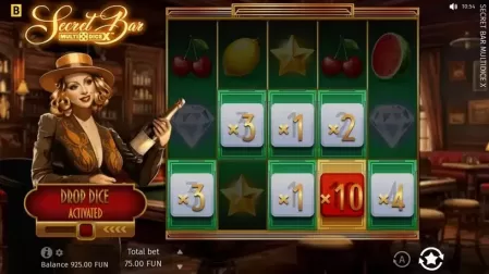 Secret Bar Multi Dice X slot screenshot 2