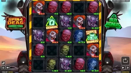 Spin 4 Dead 2: Zombietown slot screenshot 1