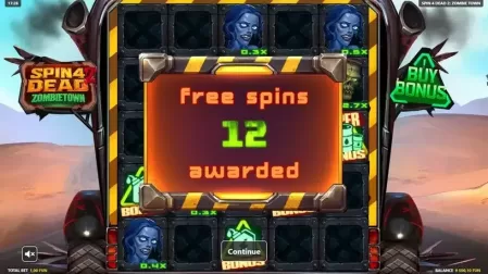 Spin 4 Dead 2: Zombietown slot screenshot 4