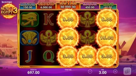 Sun of Egypt 3 slot screenshot 3