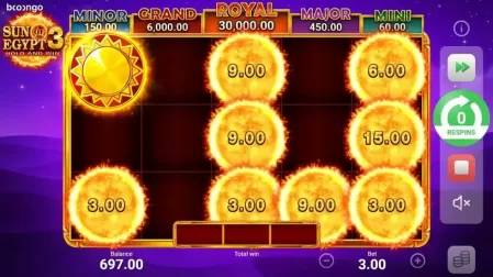 Sun of Egypt 3 slot screenshot 4