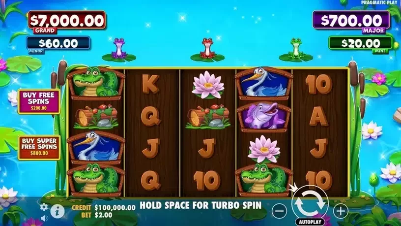 Tiny Toads slot screenshot 1