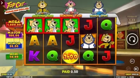 Top Cat Dining For Dollars slot screenshot 2