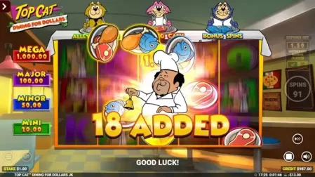 Top Cat Dining For Dollars slot screenshot 3