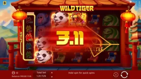 Wild Tiger slot screenshot 2
