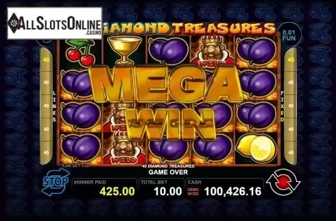Mega Win Screen