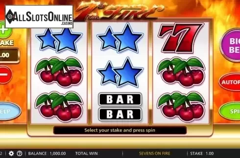 Reel Screen. 7s On Fire from Barcrest