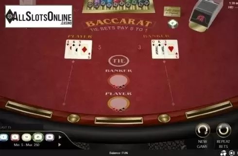 Game Screen 2. Baccarat (Espresso) from Espresso Games