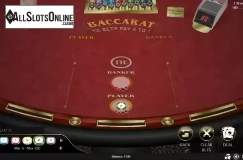 Game Screen 1. Baccarat (Espresso) from Espresso Games