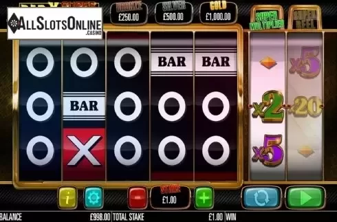 Reel Screen. Bar-X Super Reels from Storm Gaming