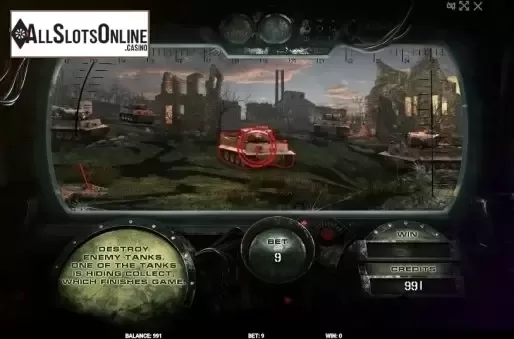Bonus Game screen. Battle Tanks from Evoplay Entertainment