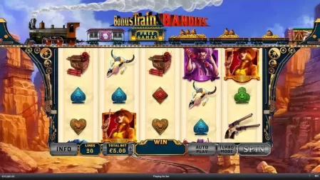 Bonus Train Bandits slot screenshot 2