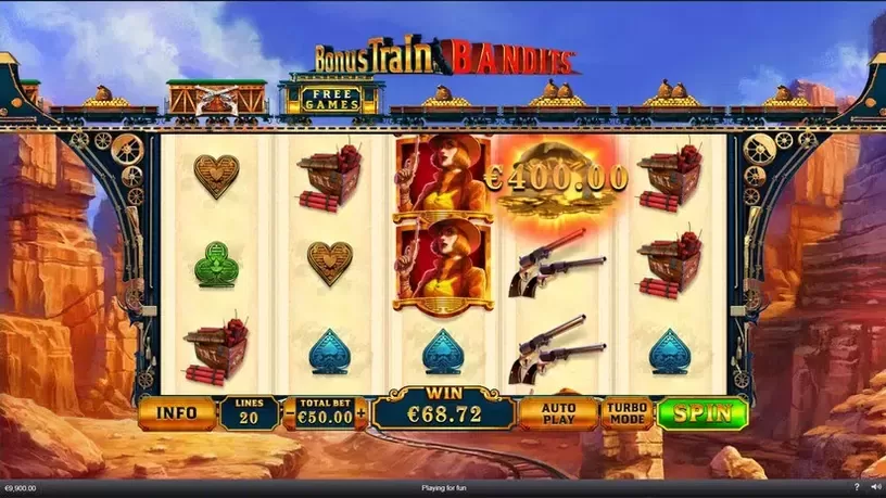 Bonus Train Bandits slot screenshot 3