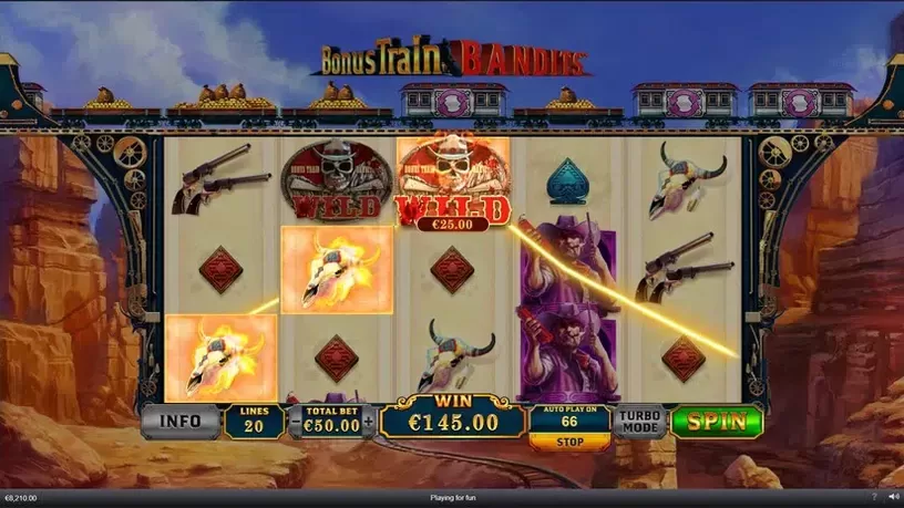 Bonus Train Bandits slot screenshot 4