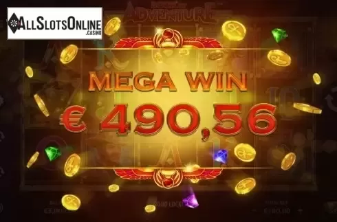 Mega Win. Book of Adventure Super Stake Edition from StakeLogic