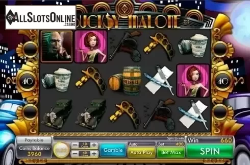 Game Workflow screen. Bucksy Malone from Genii