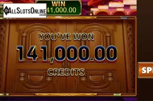Win screen. Casino Bunny from PlayStar