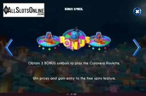 Bonus game screen