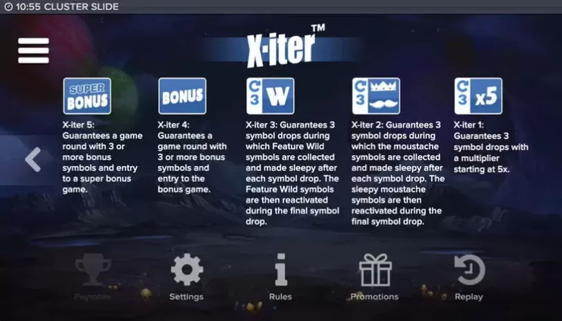 Cluster Slide slot screenshot 10