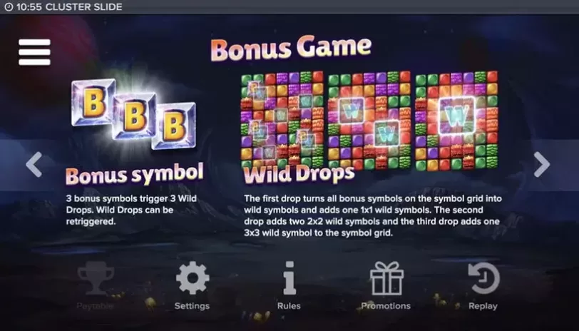 Cluster Slide slot screenshot 7