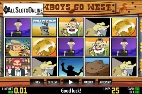Game reels. Cowboys Go West HD from World Match