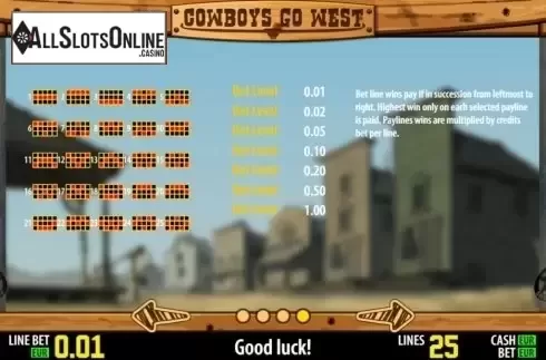 Winlines. Cowboys Go West HD from World Match