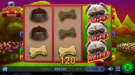 Crazy Pug slot screenshot 3