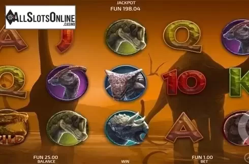 Reels screen. Cretaceous Park from Concept Gaming