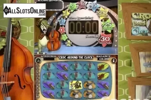 Reel screen. Croc Around the Clock from CR Games