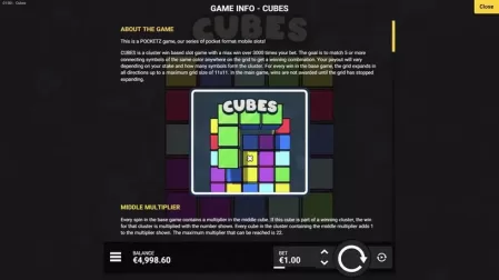 Cubes slot screenshot 5