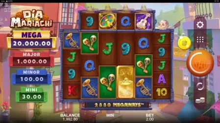 Dia del Mariachi Megaways slot screenshot 1